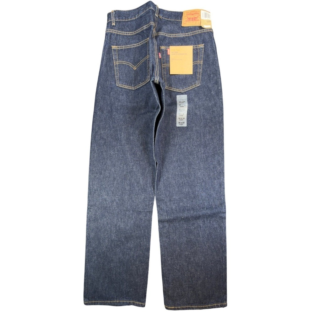Levi's 2000s 565 Wide Leg Jeans Boys 30x32 Dark Indigo Deadstock NWT Vintage